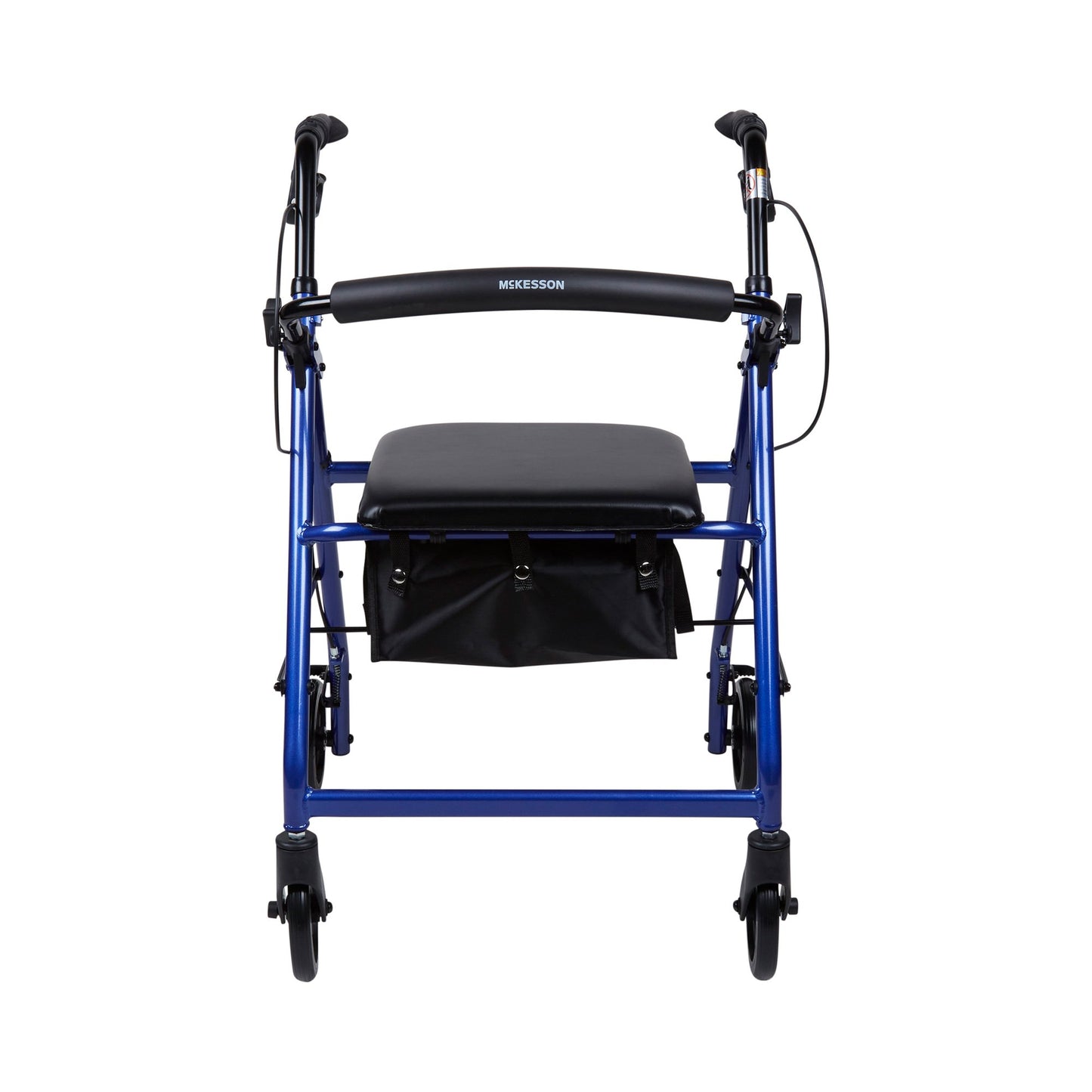 WALKER, ROLLATOR LTWT FOLDINGALUM W/6" WHLS BLU 300LB