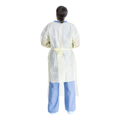 GOWN, ISOLATION AAMI LV2 TRI-LAYER LG YLW LG