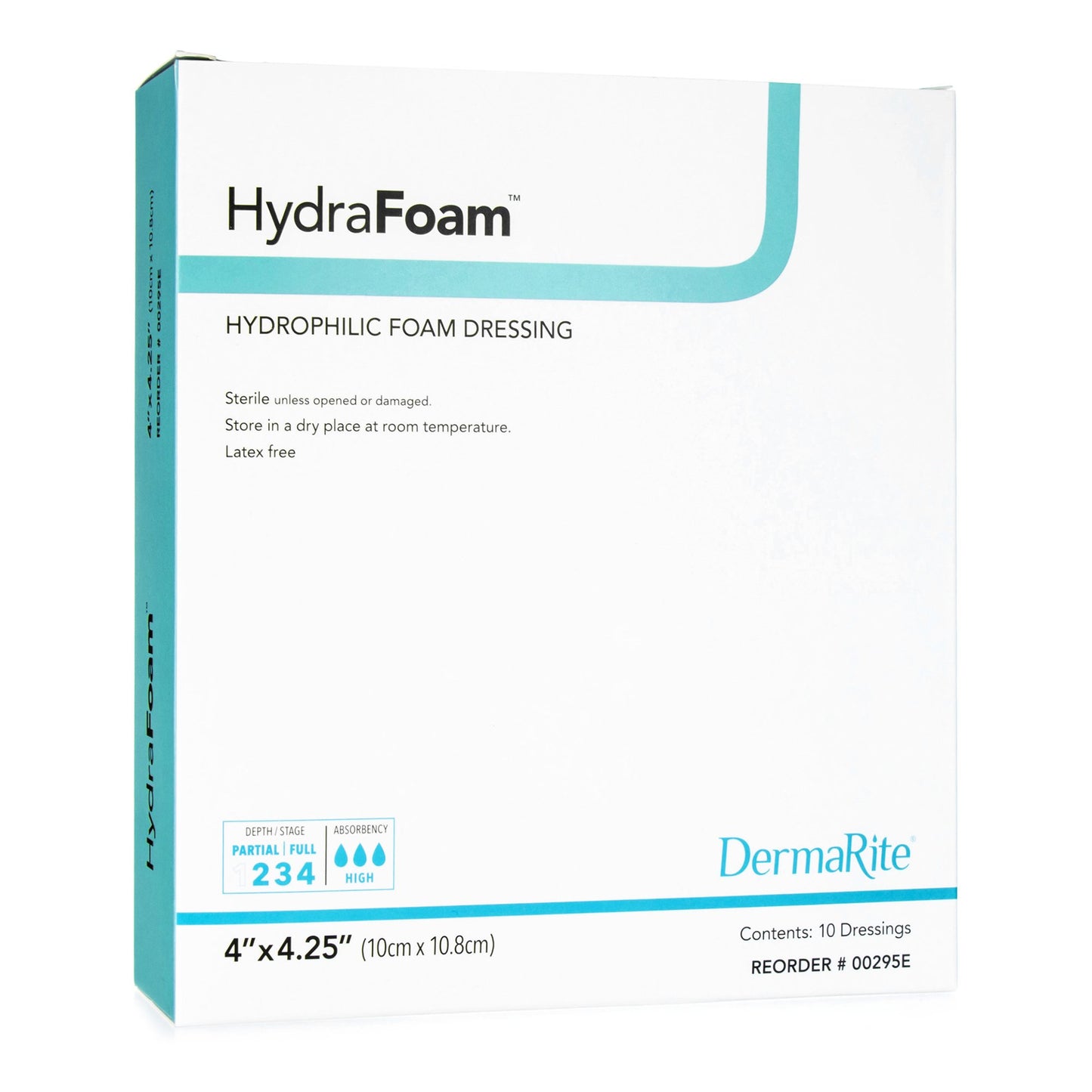 DRESSING, HYDRAFOAM 4X4.25"