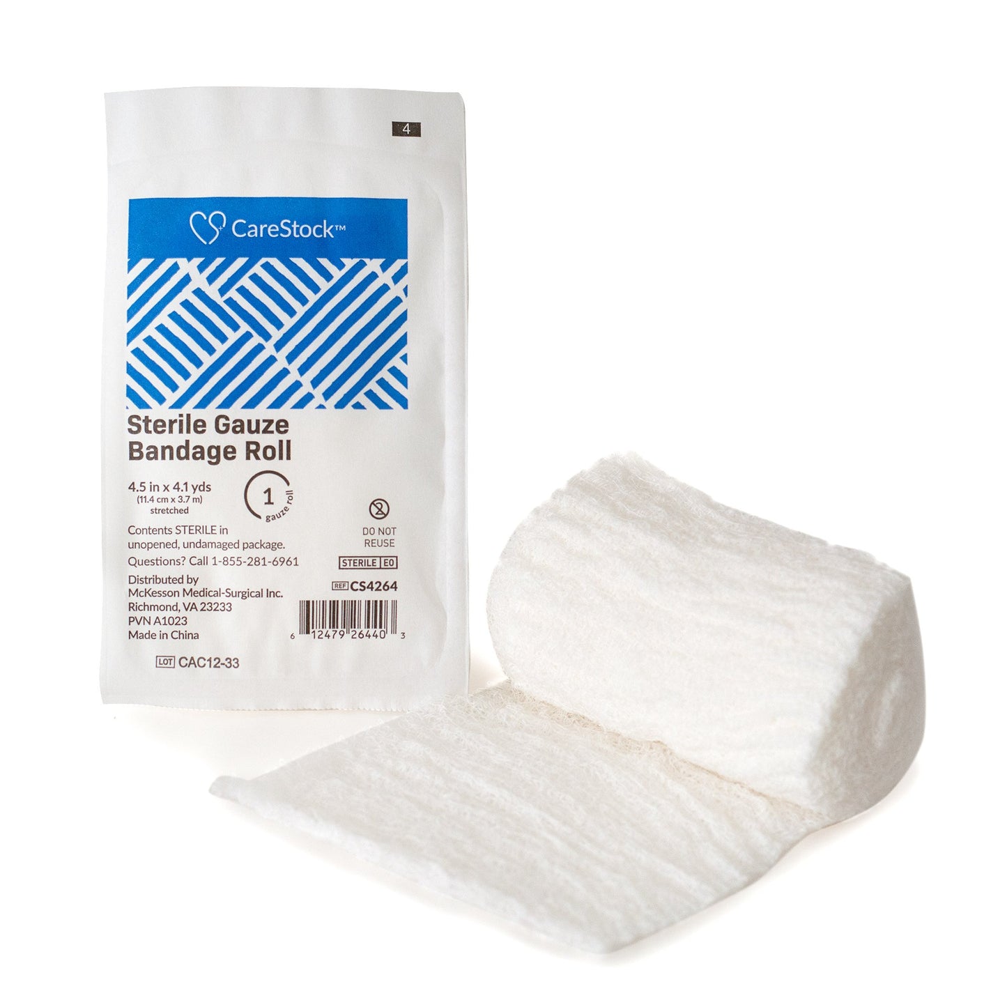 GAUZE, BANDAGE FLUF-E 6PLY STR4.5X4.1YDS