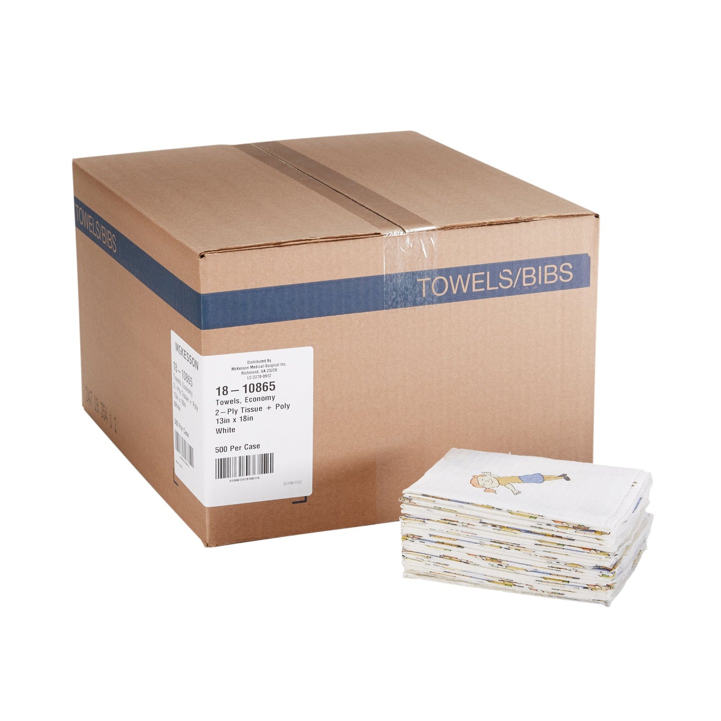 TOWEL, PRO 2PLY/POLY MCK KIDSPRNT 13X18