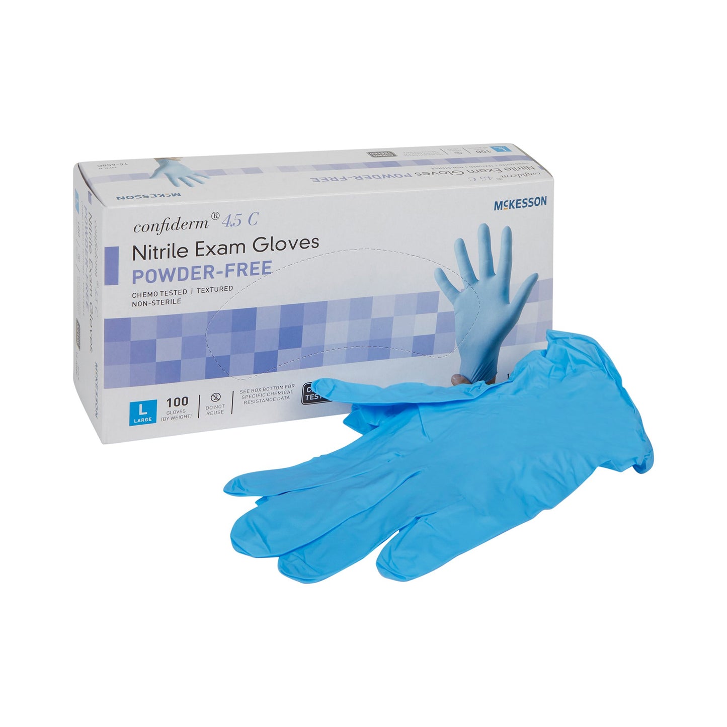 GLOVE, EXAM NTRL LG N/S CHEMO4.5C