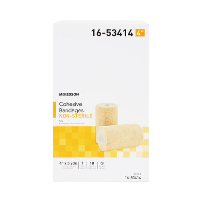 BANDAGE, COHESIVE N/S LF TAN 4"