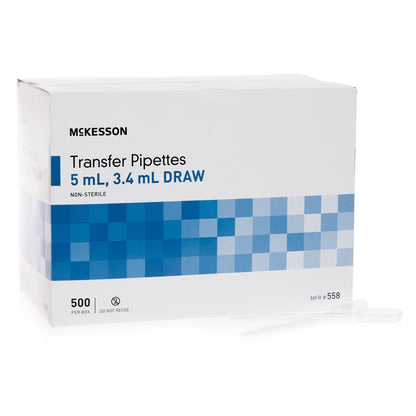 PIPETTE, TRANS 3.4ML DRAW 5ML