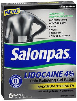 SALONPAS, PATCH LIDO GEL