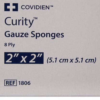 SPONGE, GAUZE 8PLY STR 2"X2"