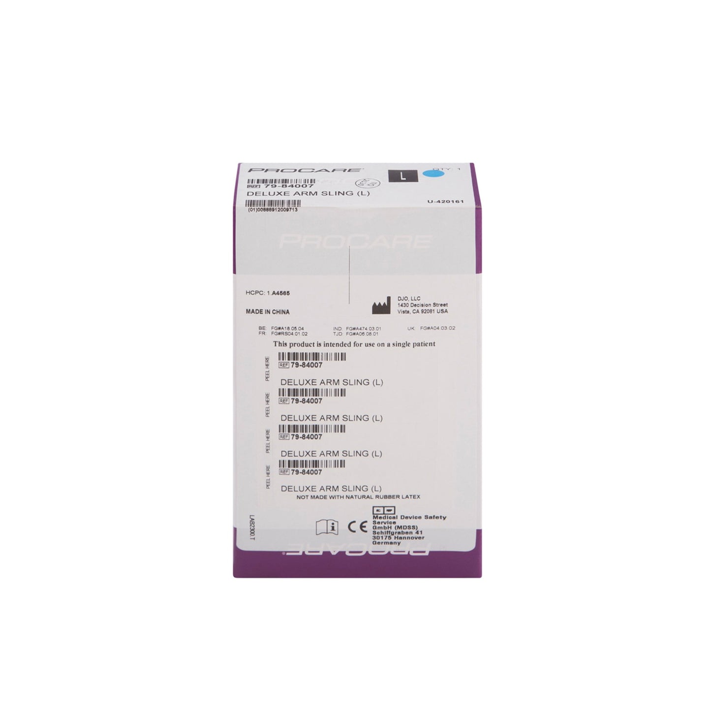 ARM SLING, DLX CTN/POLY W/PADLG DJORTH