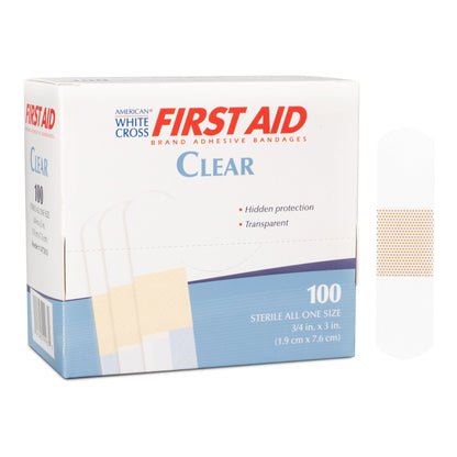 BANDAGE, ADHSV CLR 3/4"X3"