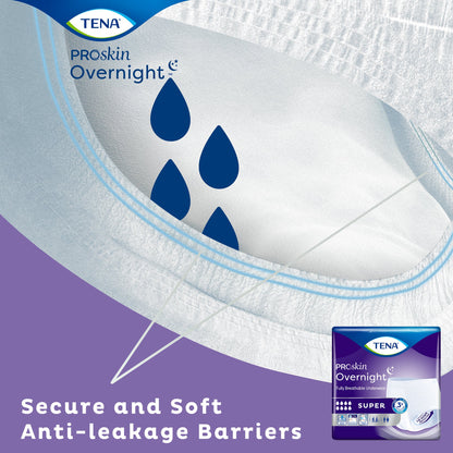UNDERWEAR, TENA PROT OVRNIGHTW-SHAPE HI-ABSRB MED