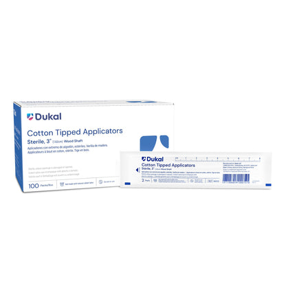 APPLICATOR, COTTON TIPPED ST 3"
