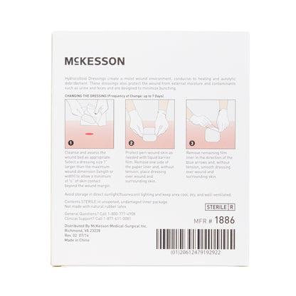 DRESSING, HYDROCOLLOID FILM-BCK STR 2X2"