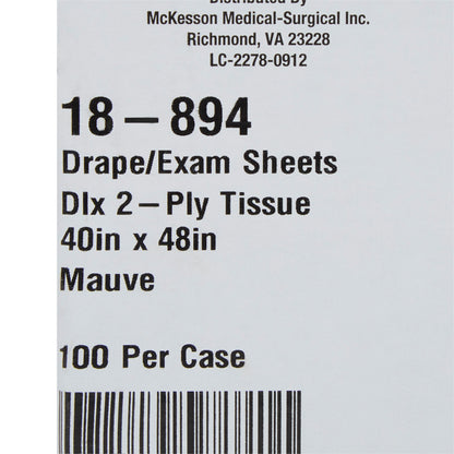 SHEET, DRAPE 2PLY MAUVE 40X48