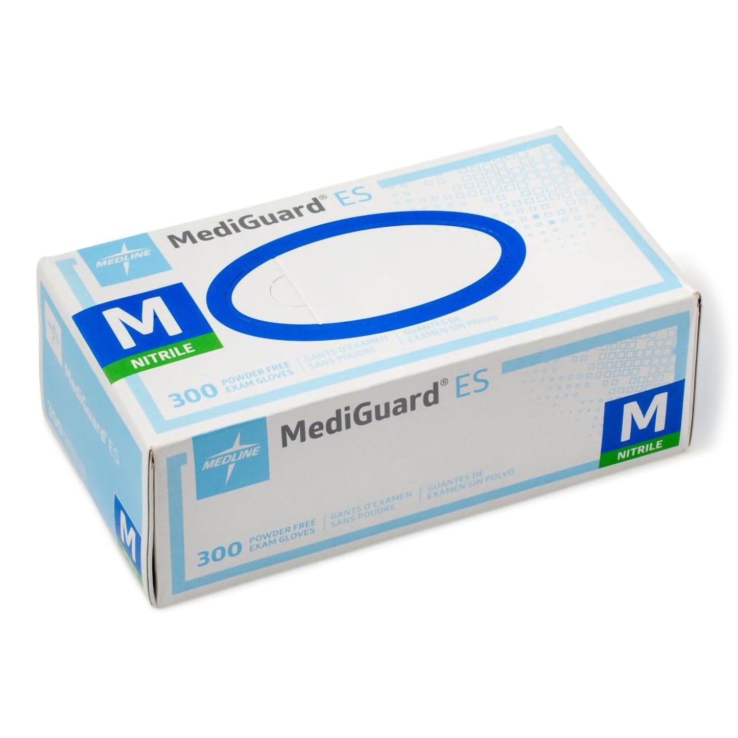 GLOVE, EXAM NITRILE MED N/S BLU