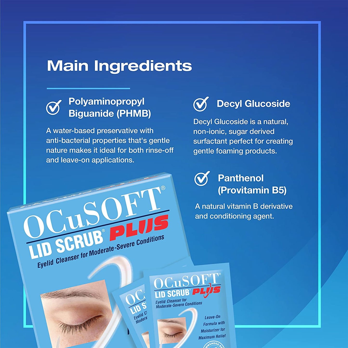 OCUSOFT LID SCRUB PLUS, PAD