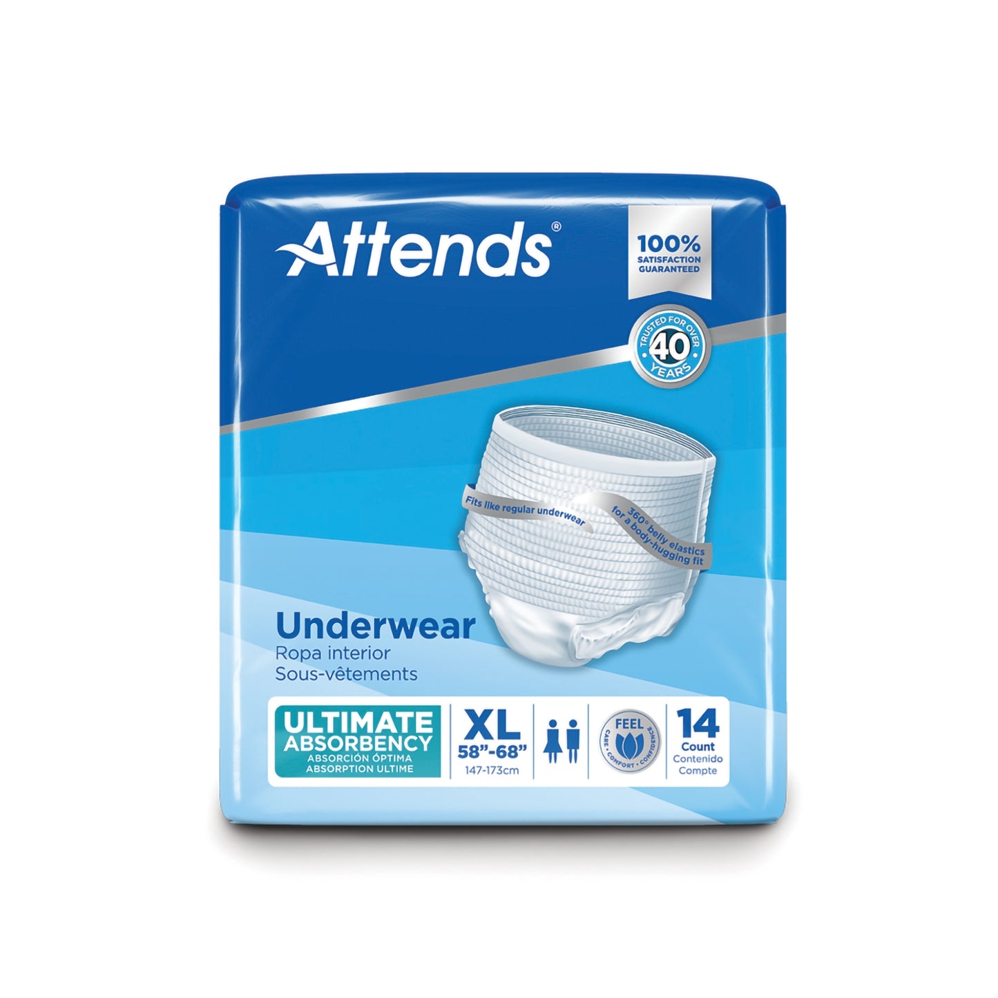 UNDERWEAR, ATTENDS ULT XLG