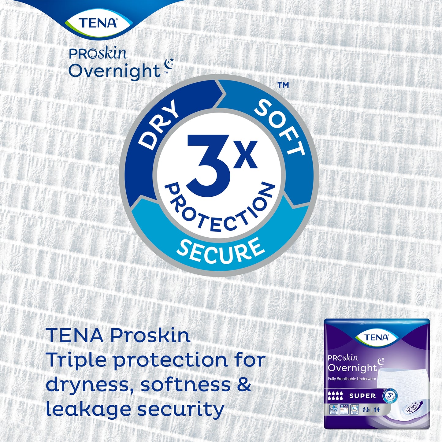 UNDERWEAR, TENA PROT OVRNIGHTW-SHAPE HI-ABSRB LG