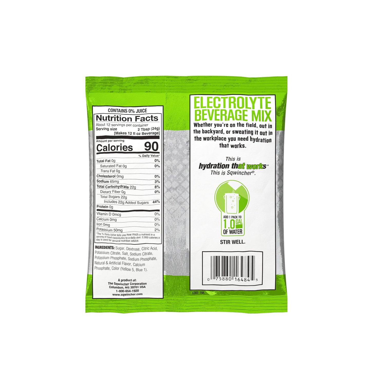 SQWINCHER, PDR MIX LMN LIME MAKES 1GL