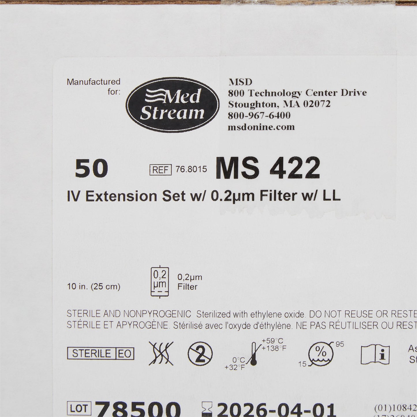 IV EXTENSION SET, STND BORE FILTER .2M M/F LL 10"