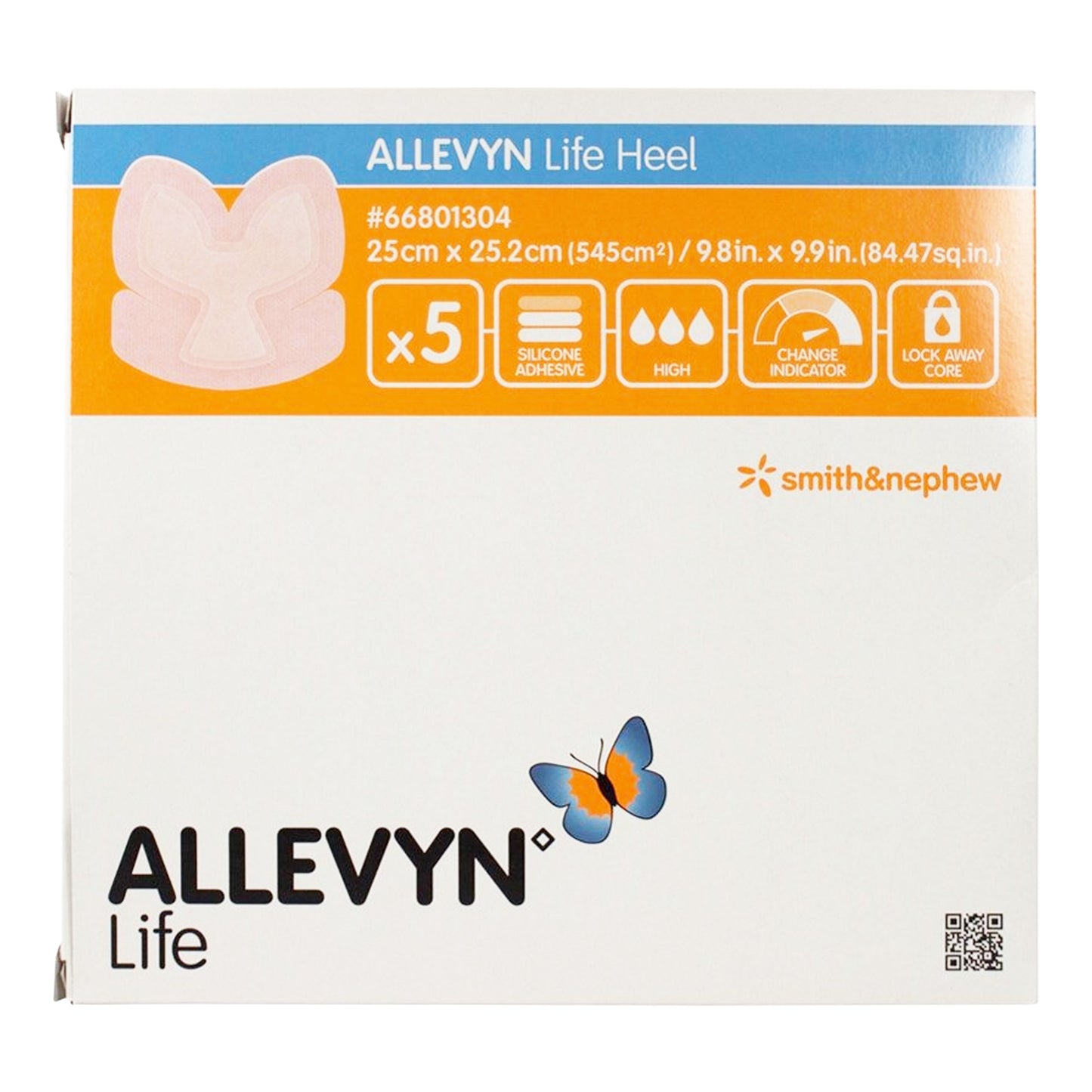 DRESSING, WND ALLEVYN LIFE HEEL 9 4/5X9/10"