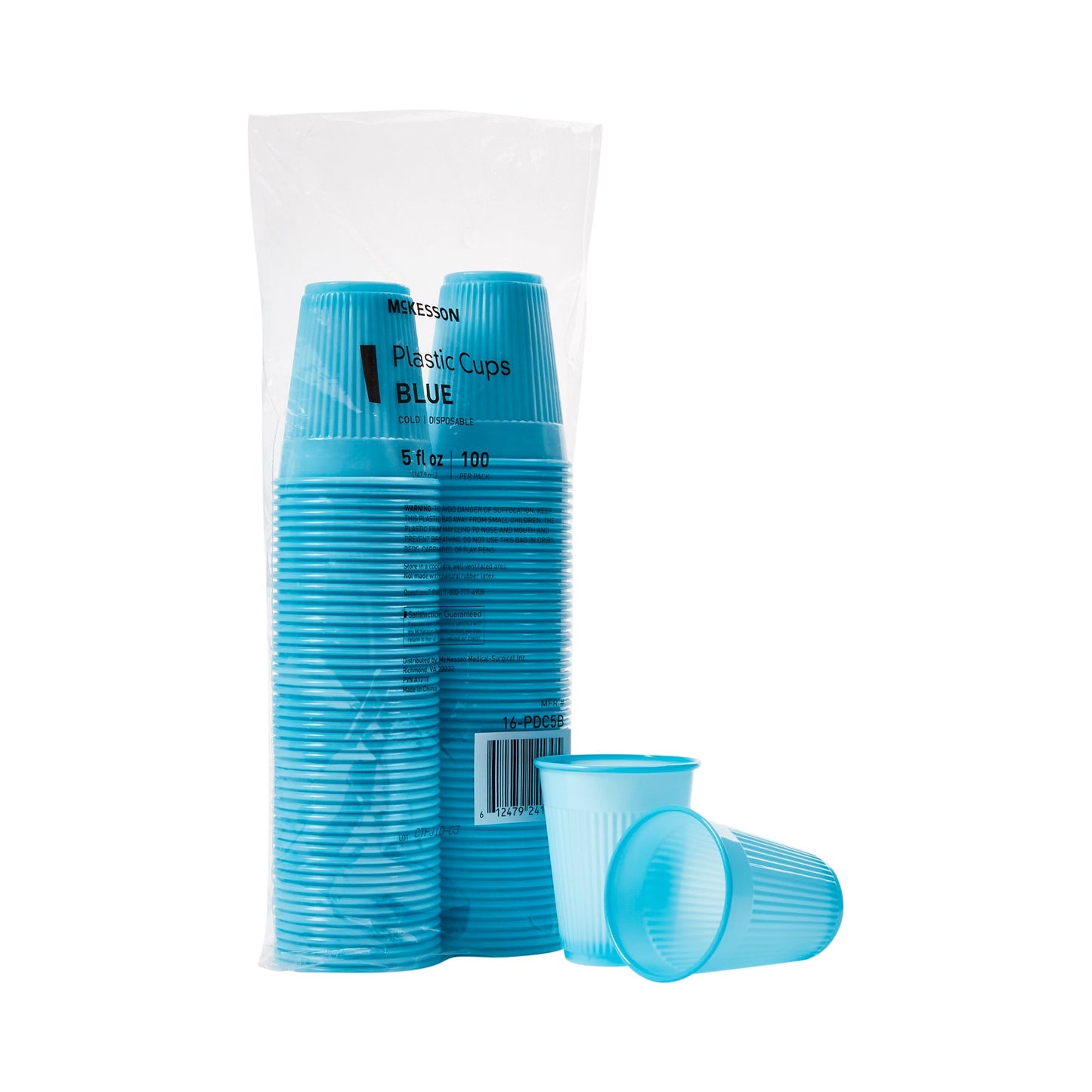 CUP, DRINKING PLASTIC BLU 5OZ