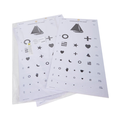 CHART, EYE TEST KINDERGRTN LF20' 22"X11"