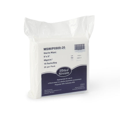 WIPE, CLEANROOM ISO CLASS5 STRWHT 9X9"