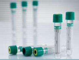 TUBE, BLD COL LIHEP GRN/BLK 6ML PET VACUETTE