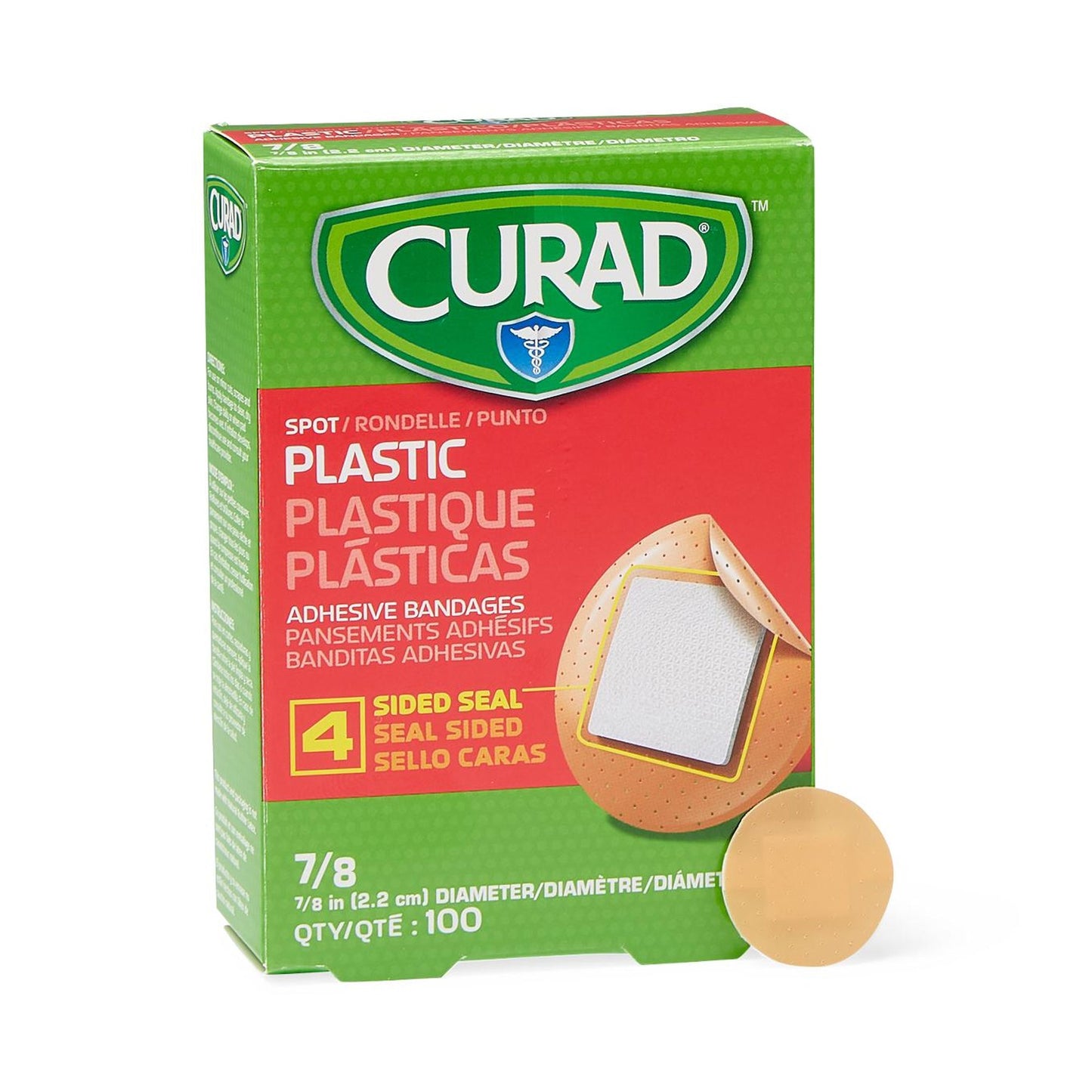BANDAGE, ADHSV PLAS SPOT 7/8"