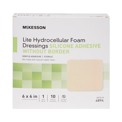 FOAM, ADH SIL LT W/O BORDER 6"X6"