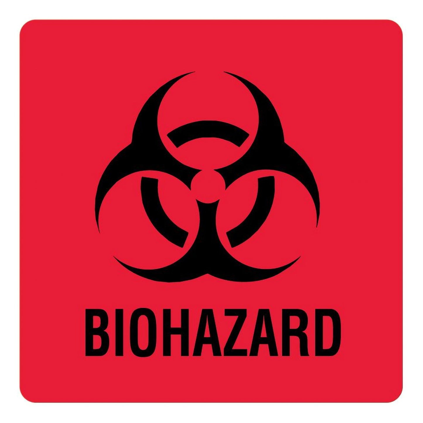LABEL, BIOHAZARD 3"X3"