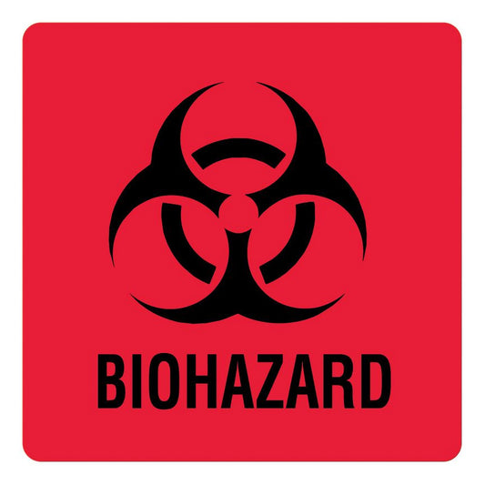 LABEL, BIOHAZARD 3"X3"