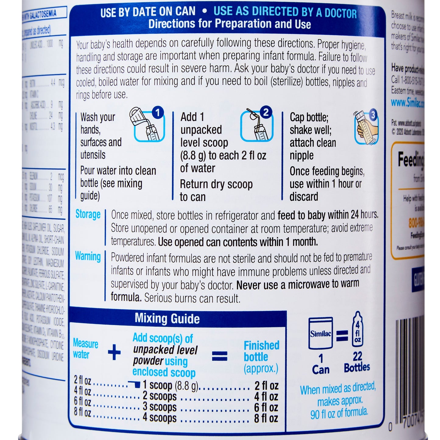 FORMULA, SIMILAC INF SENSITIVECAN POWDER 12OZ