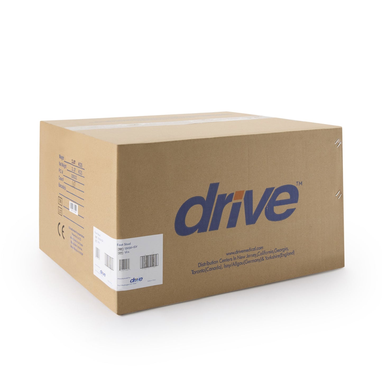 STOOL, FOOT DLX SILVER VEIN FINISH DRVMED