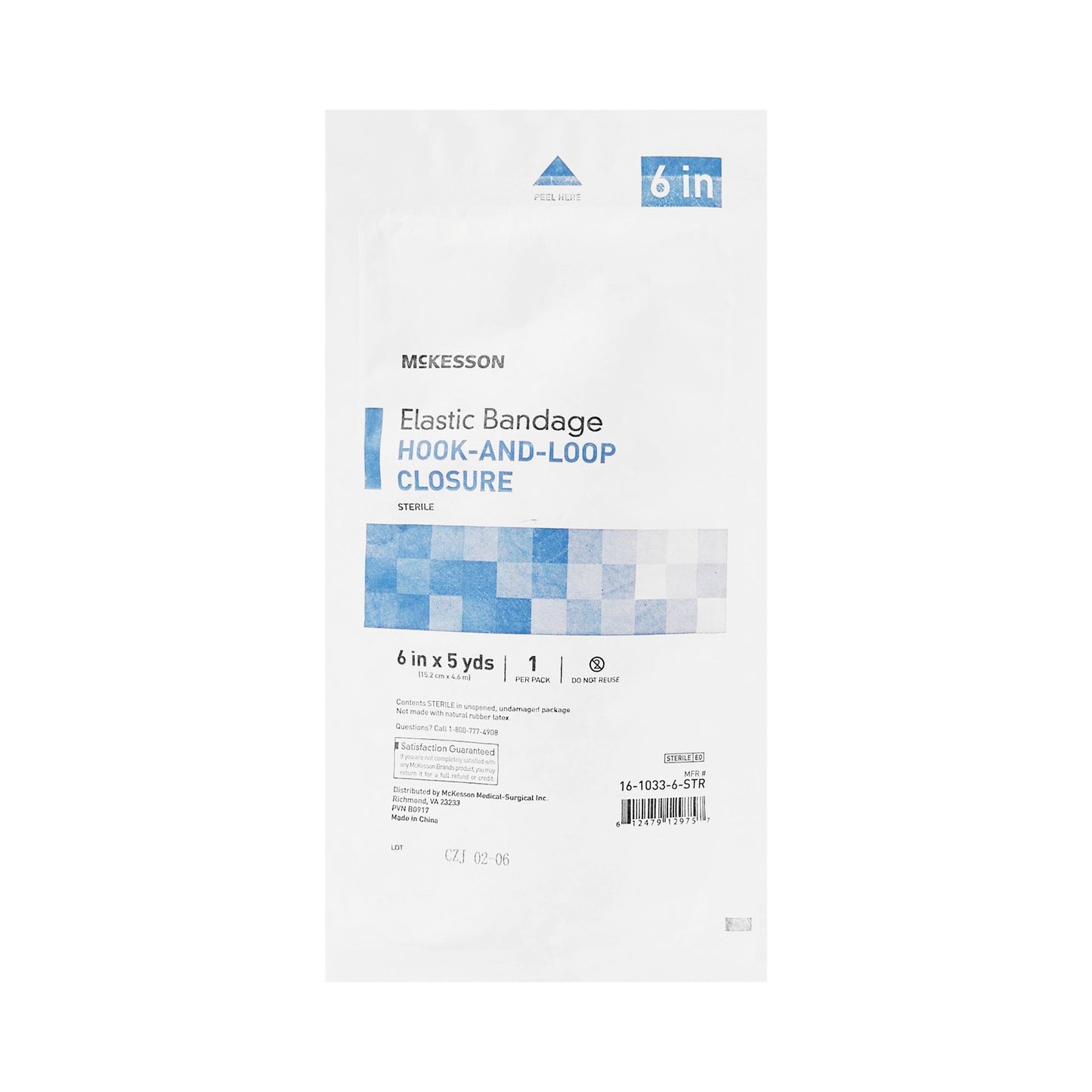 BANDAGE, ELAS SLF-CLSR PREM STR LF 6"