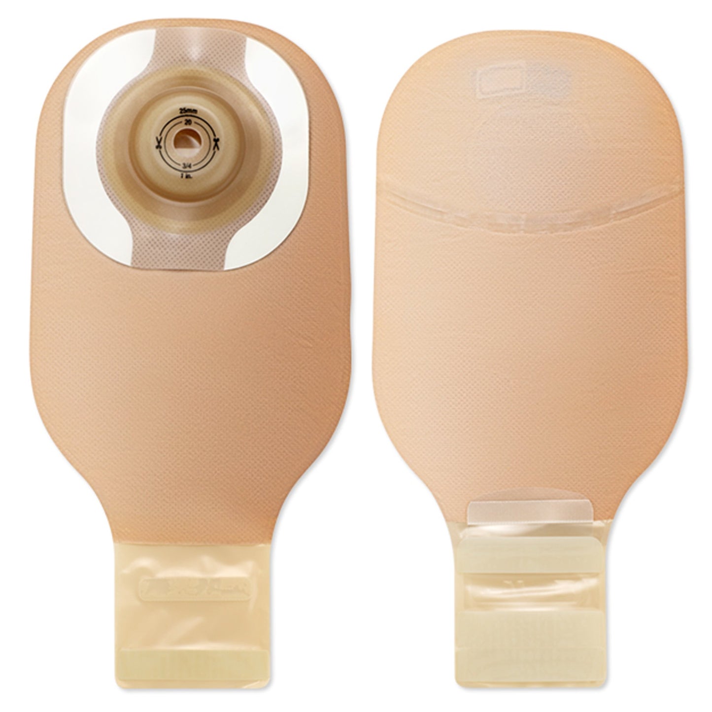 POUCH, OST DRN SFT CONVEX CERAPLUS BARRIER W/TAPE 12"