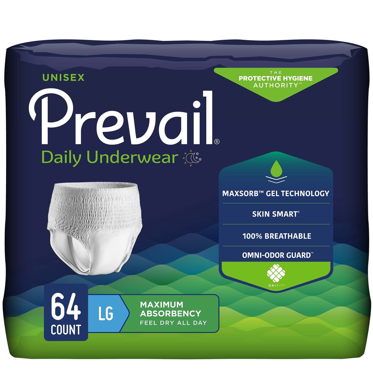 BRIEF, PULL-ON SUPR ABSRB LG