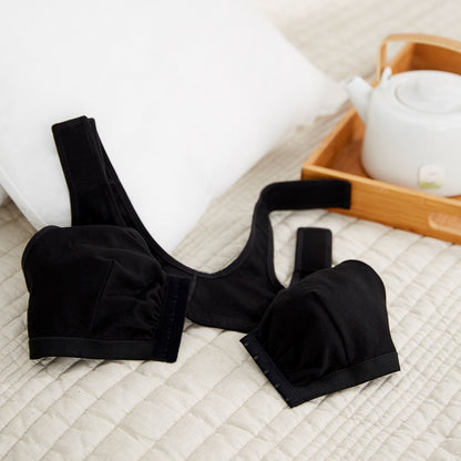SUPPORT, SURGI-BRA II BREAST COTTON BLK LF 36B/C/D MGM83
