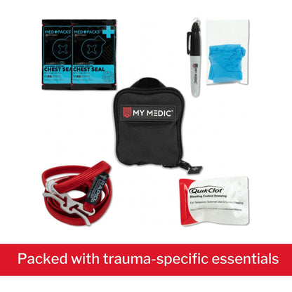 FIRST AID KIT, EVERYDAY CARRYPRO WATERPRF BLK 5.25X4.75X2"