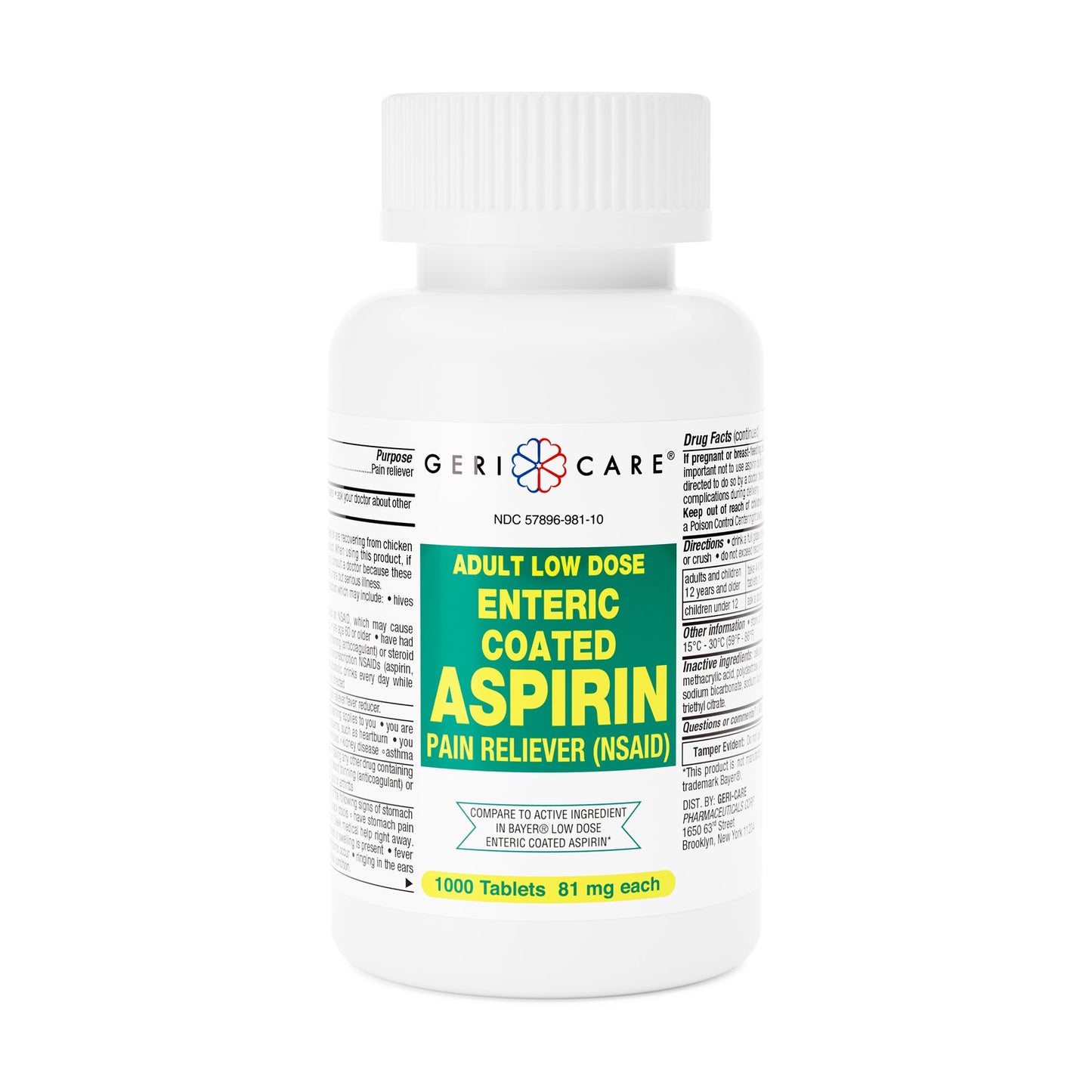 ASPIRIN EC, TAB 81MG