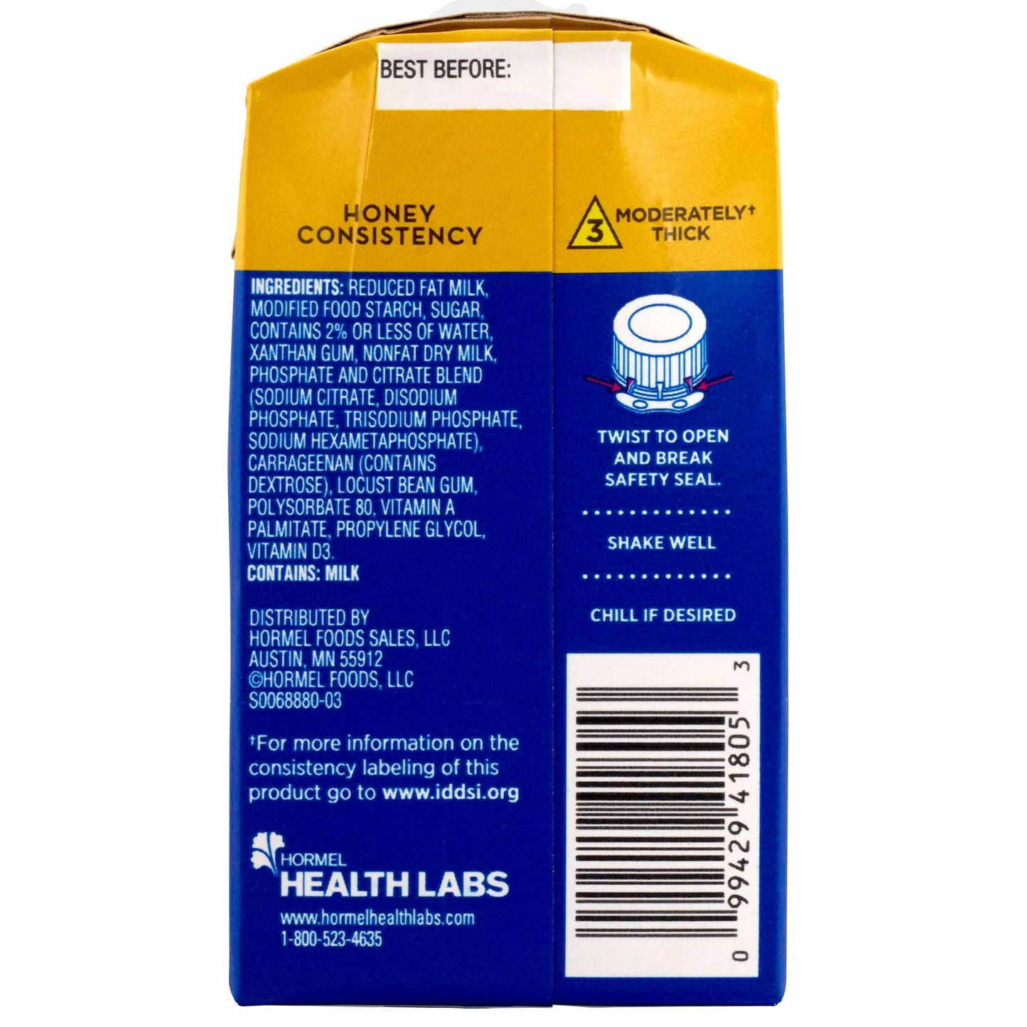 THICK & EASY, FOOD THICKENER HONEY MILK 8OZ