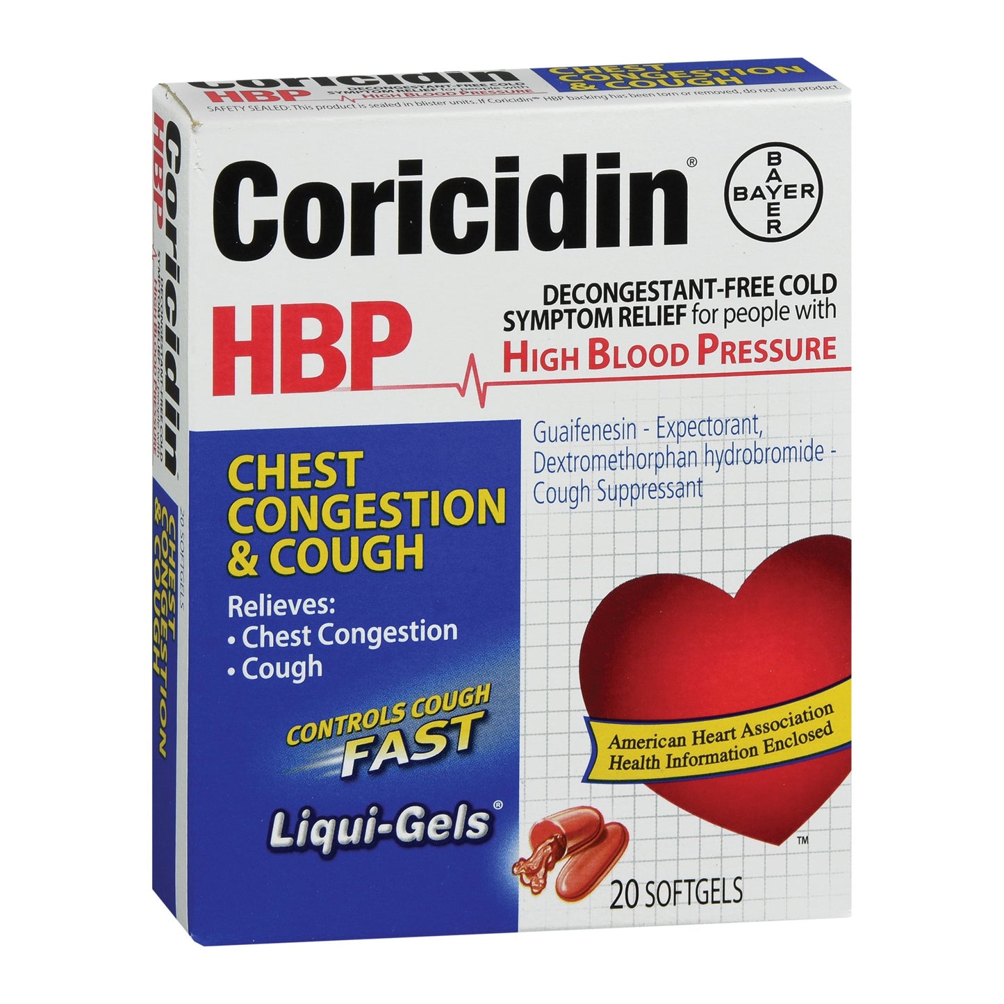 CORICIDIN HGH BP, LGEL CHEST9SCHRN