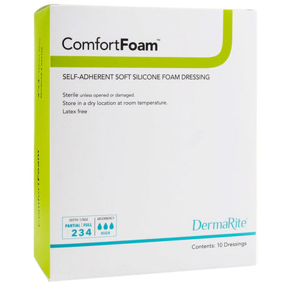 DRESSING, COMFORT FOAM SILCONEW/O BORDER 3"X3"