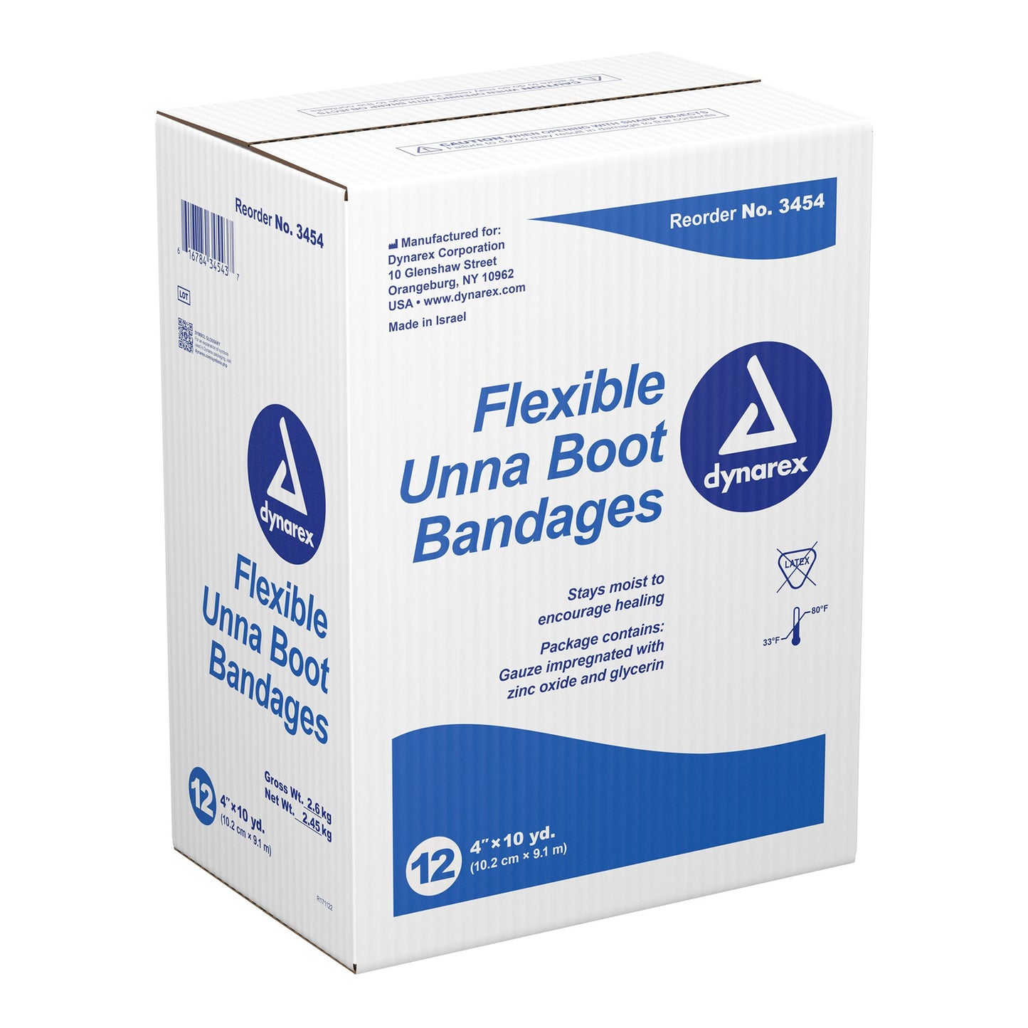 DRESSING, UNNA BOOT BANDAGE 4"X10'