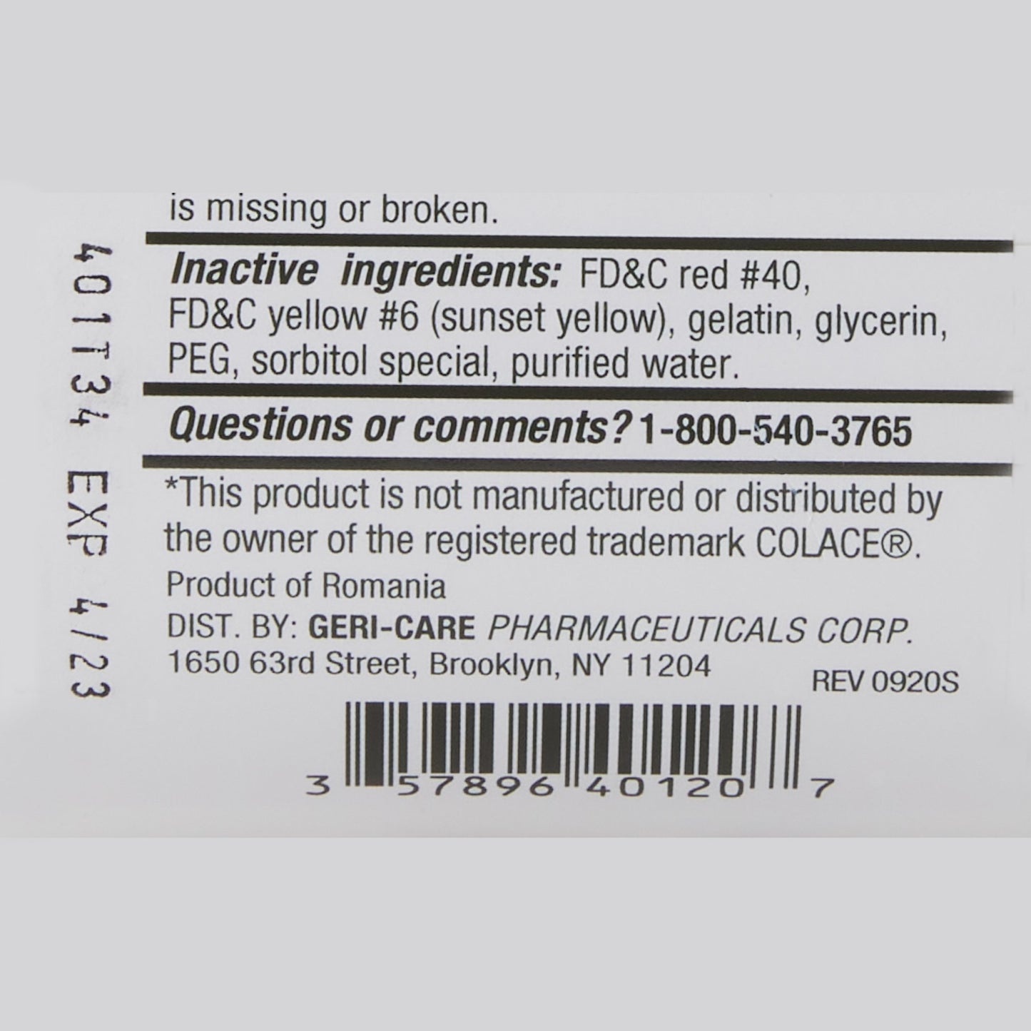 LAX DSS, SOFT GEL 100MG