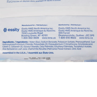 WASHCLOTH, WET ULTRA TENA UNSCNTD DISP