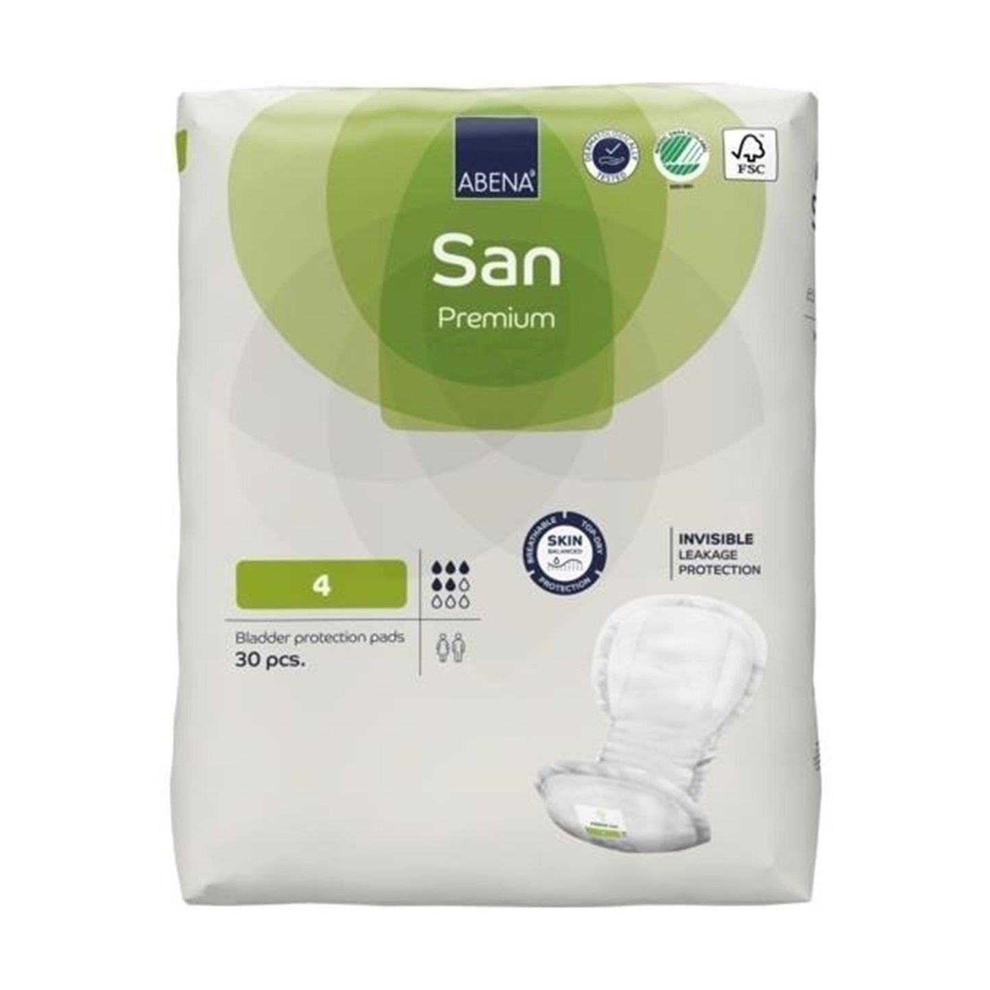 PAD, BLADDER CNTRL ABENA SANIADLT 4