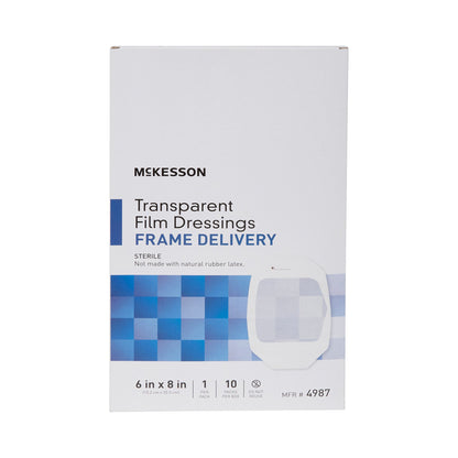 DRESSING, FILM TRANS W/FRM DELSTR 6"X8"