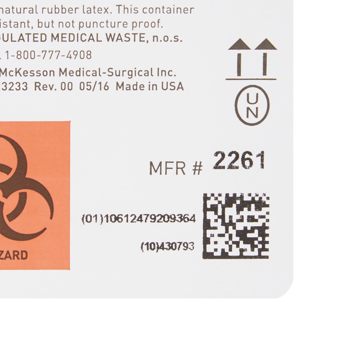 CONTAINER, SHARPS CLR 5QT HORIZ