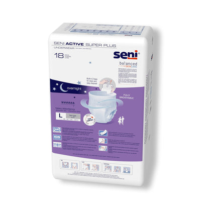 UNDERWEAR, INCONT ACTIVE SUPER+ LG 39"-53"