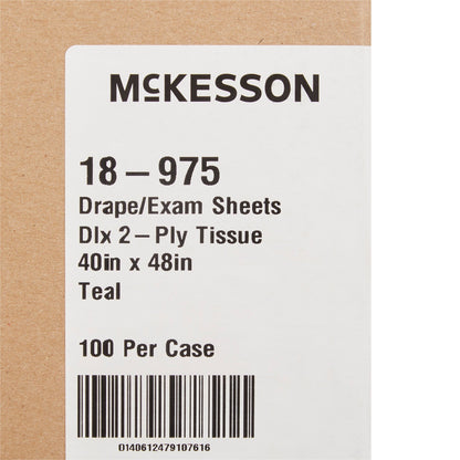 SHEET, DRAPE 2PLY TEAL 40X48